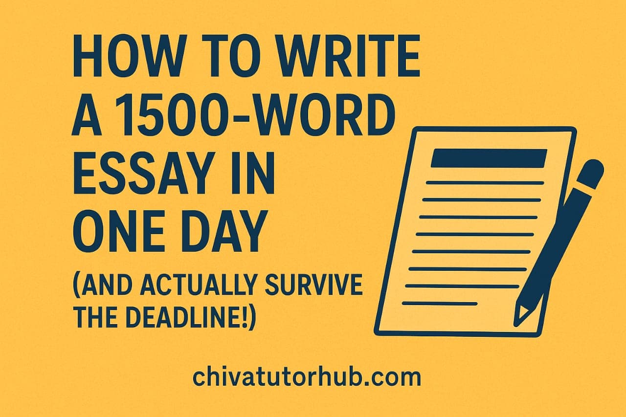How to Write a 1500-Word Essay in One Day (and Actually Survive the Deadline!)